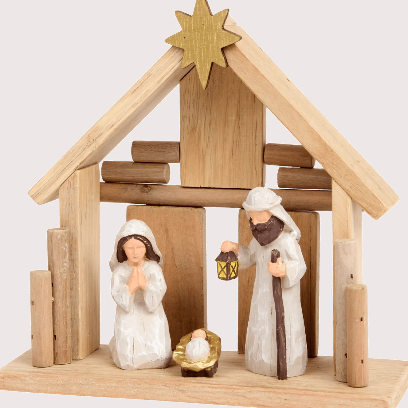 Absolu Chic houten kerststal
