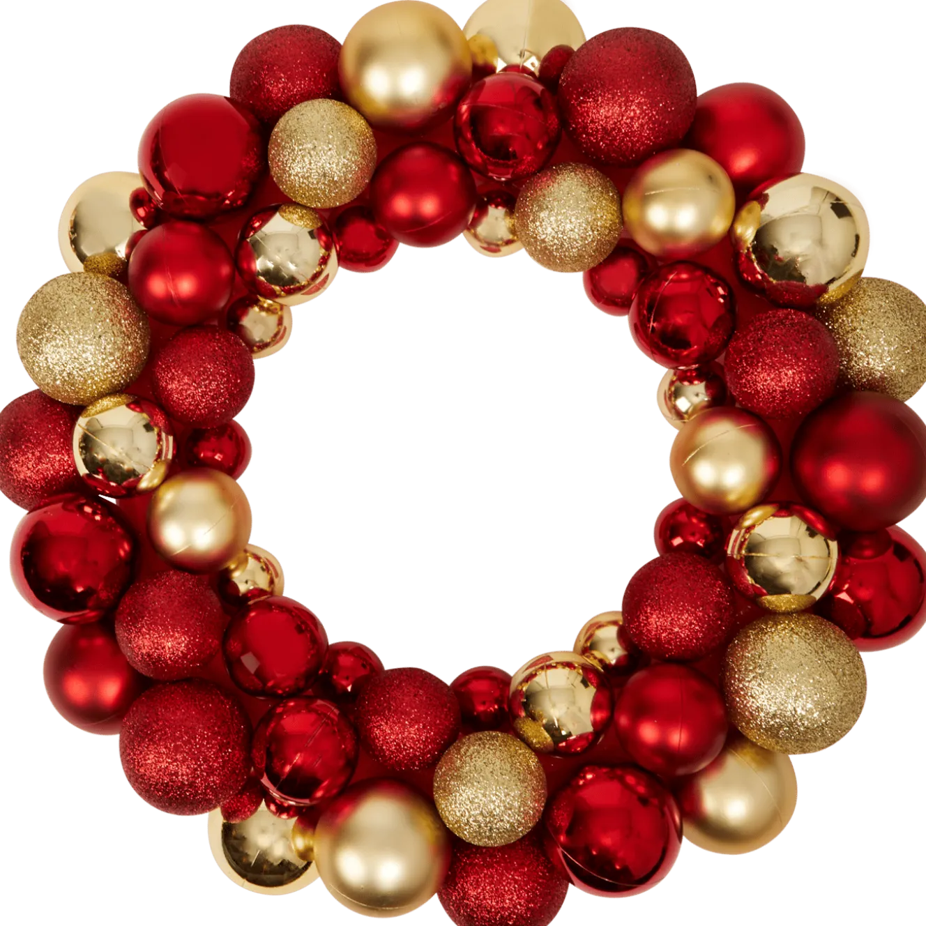 Absolu Chic kerstkrans met kerstballen