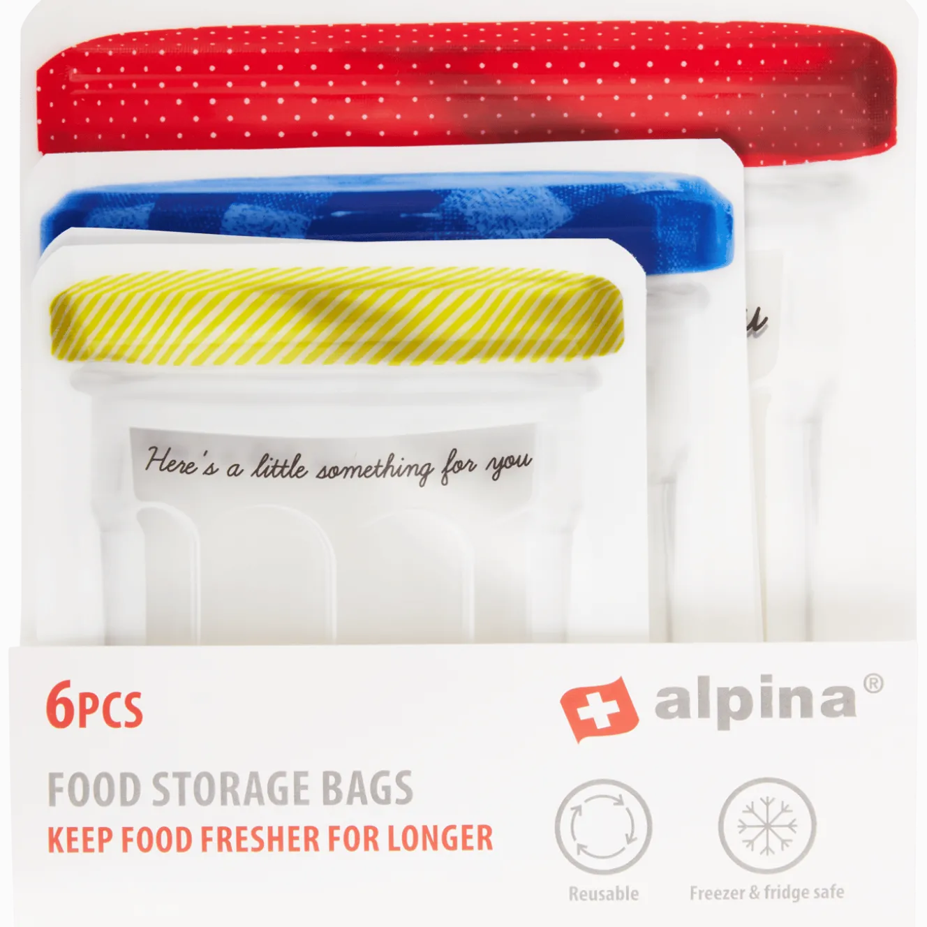 Alpina herbruikbare voedselbewaarzakjes