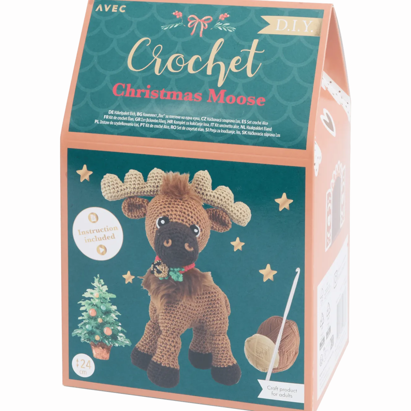 Avec kerstfiguur haakpakket