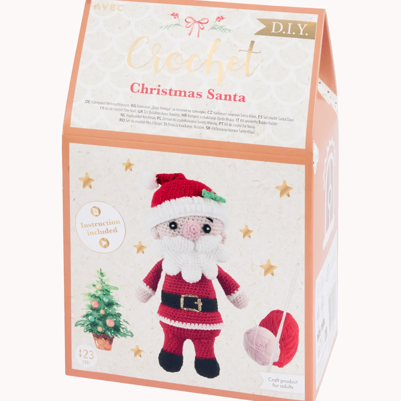 Avec kerstfiguur haakpakket