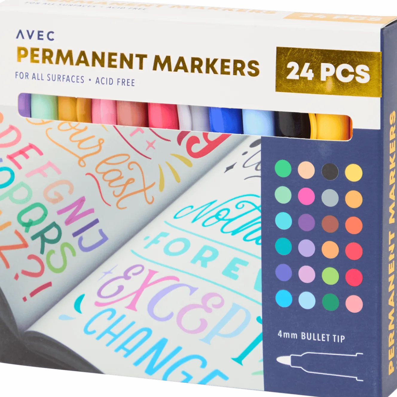 Avec permanent markers
