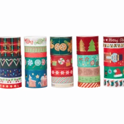 Avec washitape-set met kerstprint