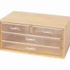 Bamboe make-up organizer