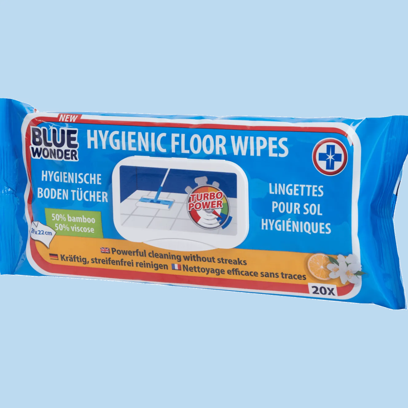 Blue Wonder hygiënische vloerdoekjes