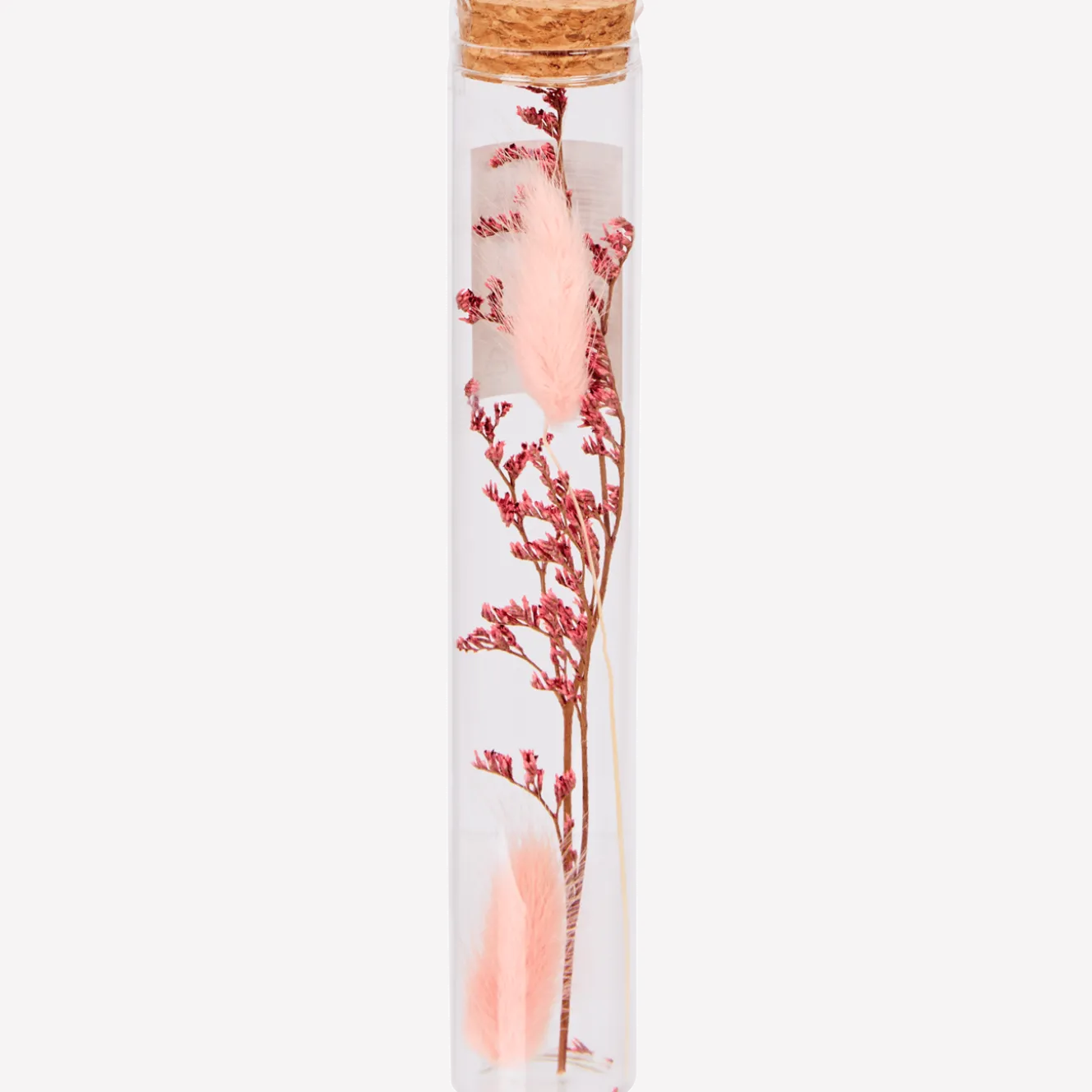 Buisje met droogbloemen
