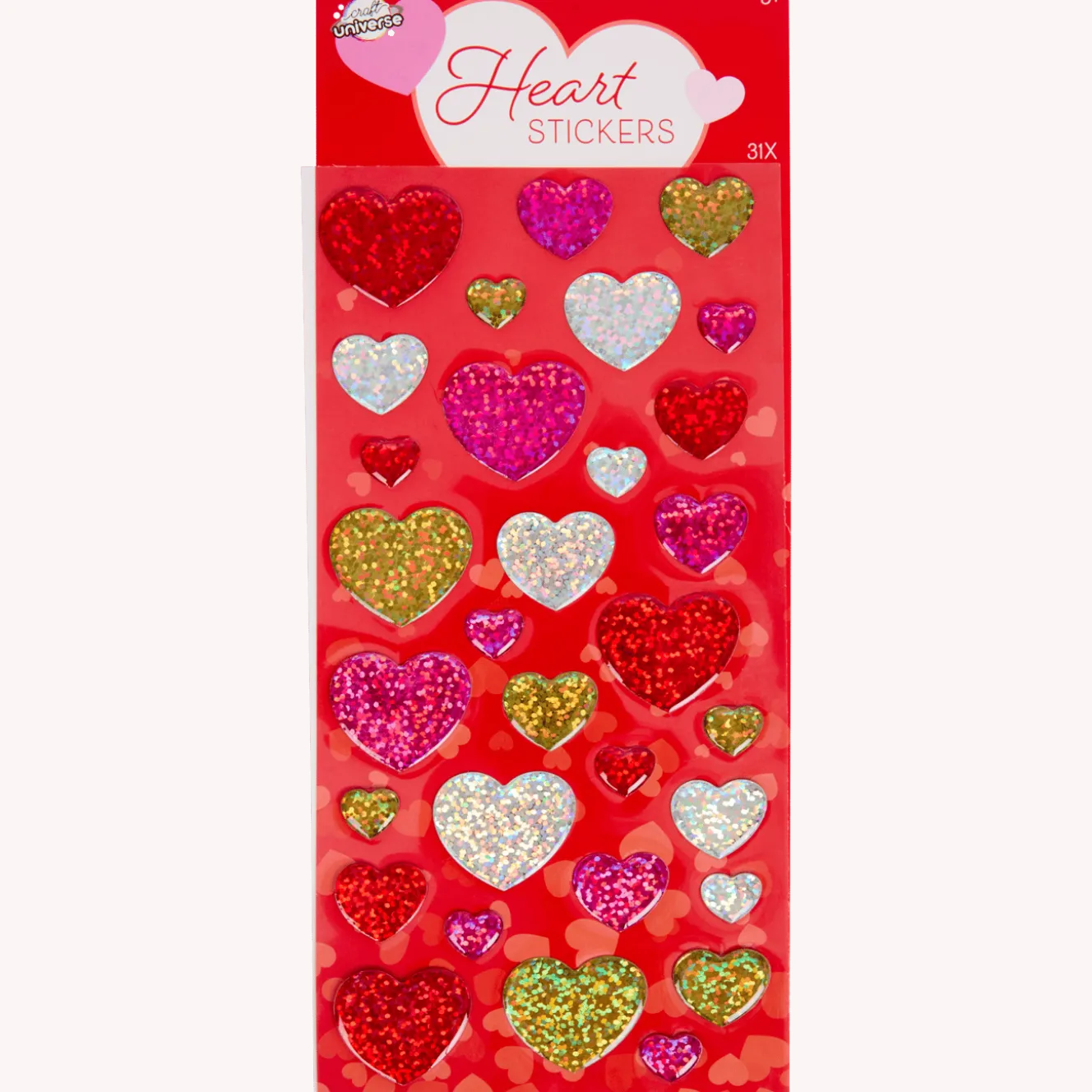 Craft Universe hartvormige stickers
