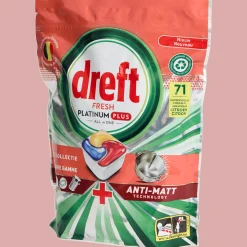 Dreft Fresh Platinum Plus vaatwastabletten All in One