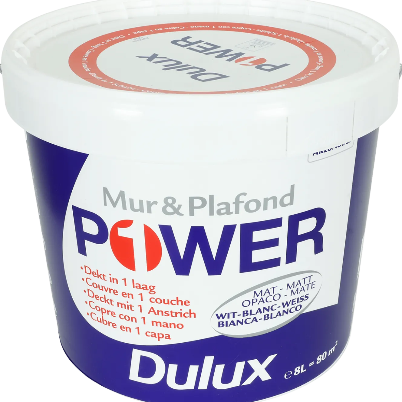 Dulux Power muurverf mat wit