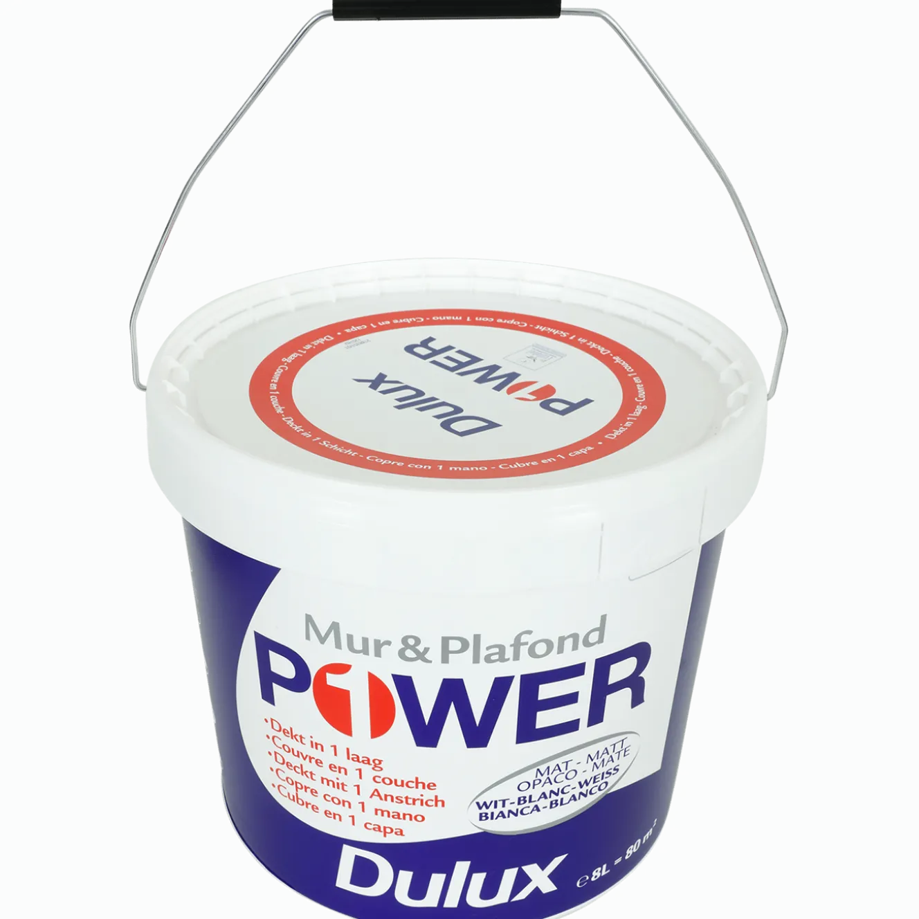 Dulux Power muurverf mat wit