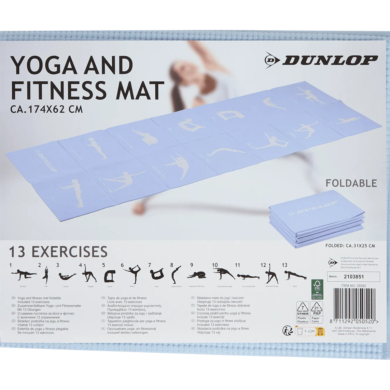 Dunlop yoga- en fitnessmat