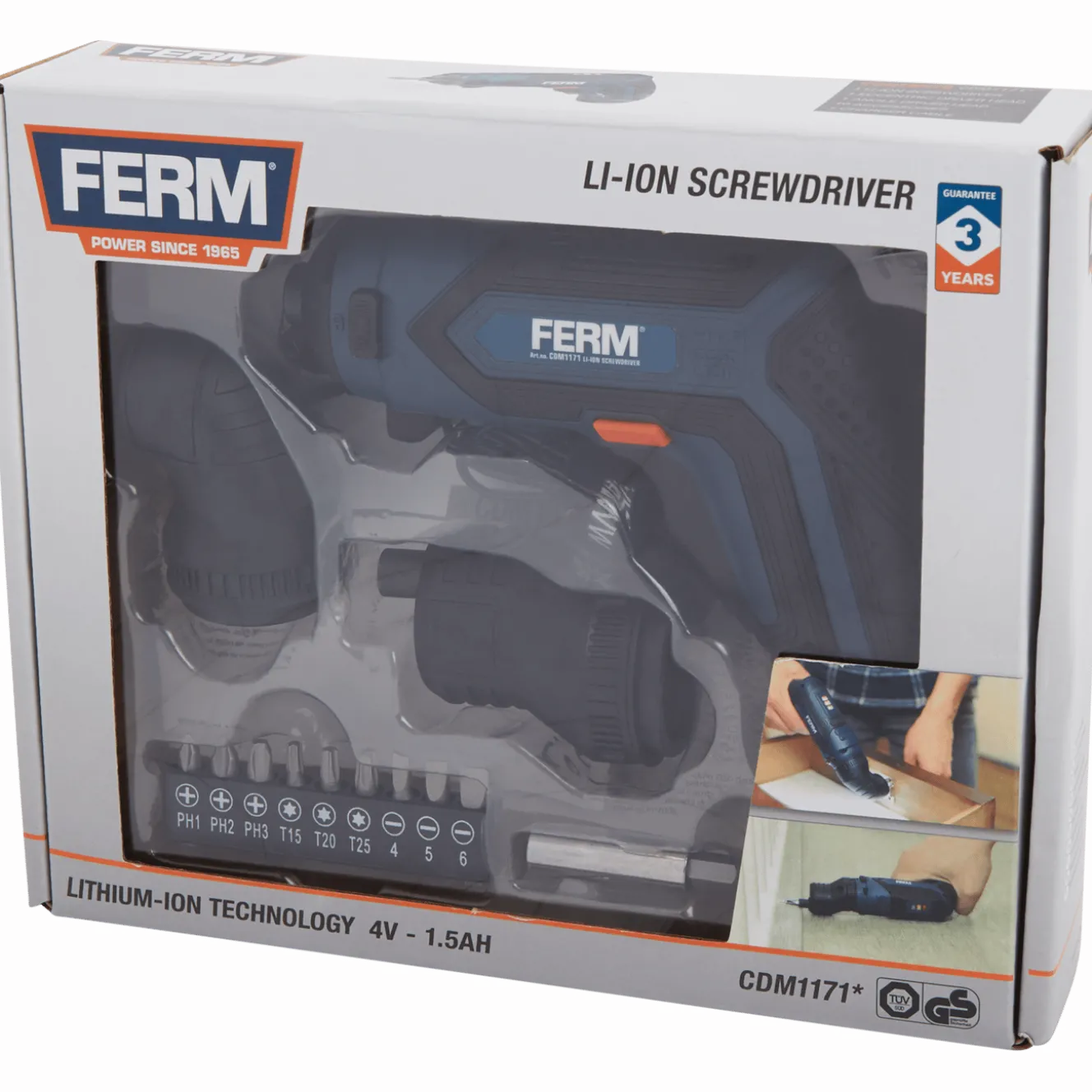 FERM accu-schroevendraaier