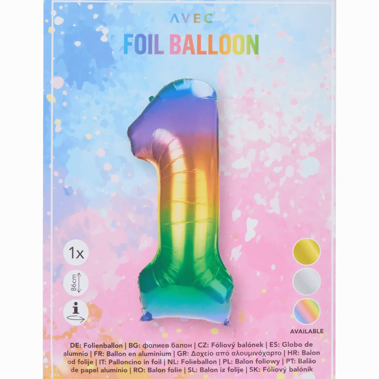 Folieballon cijfer