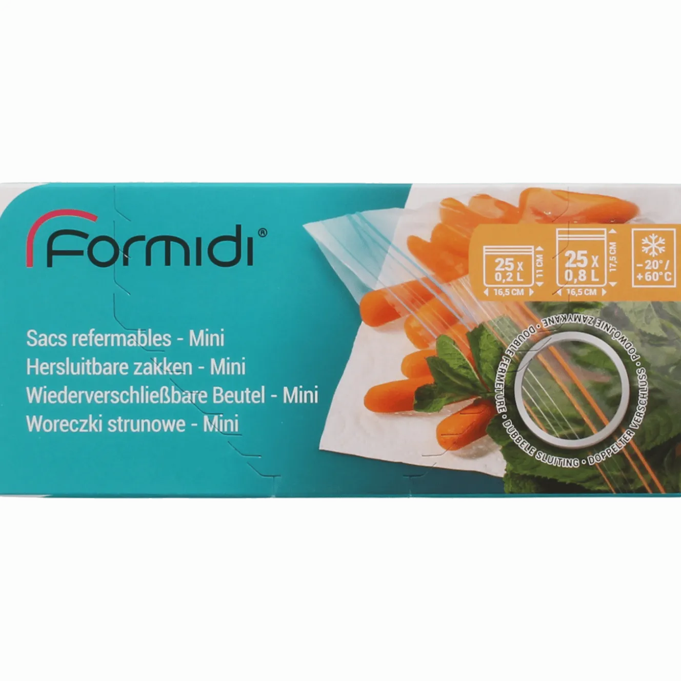 Formidi hersluitbare vershoudzakken