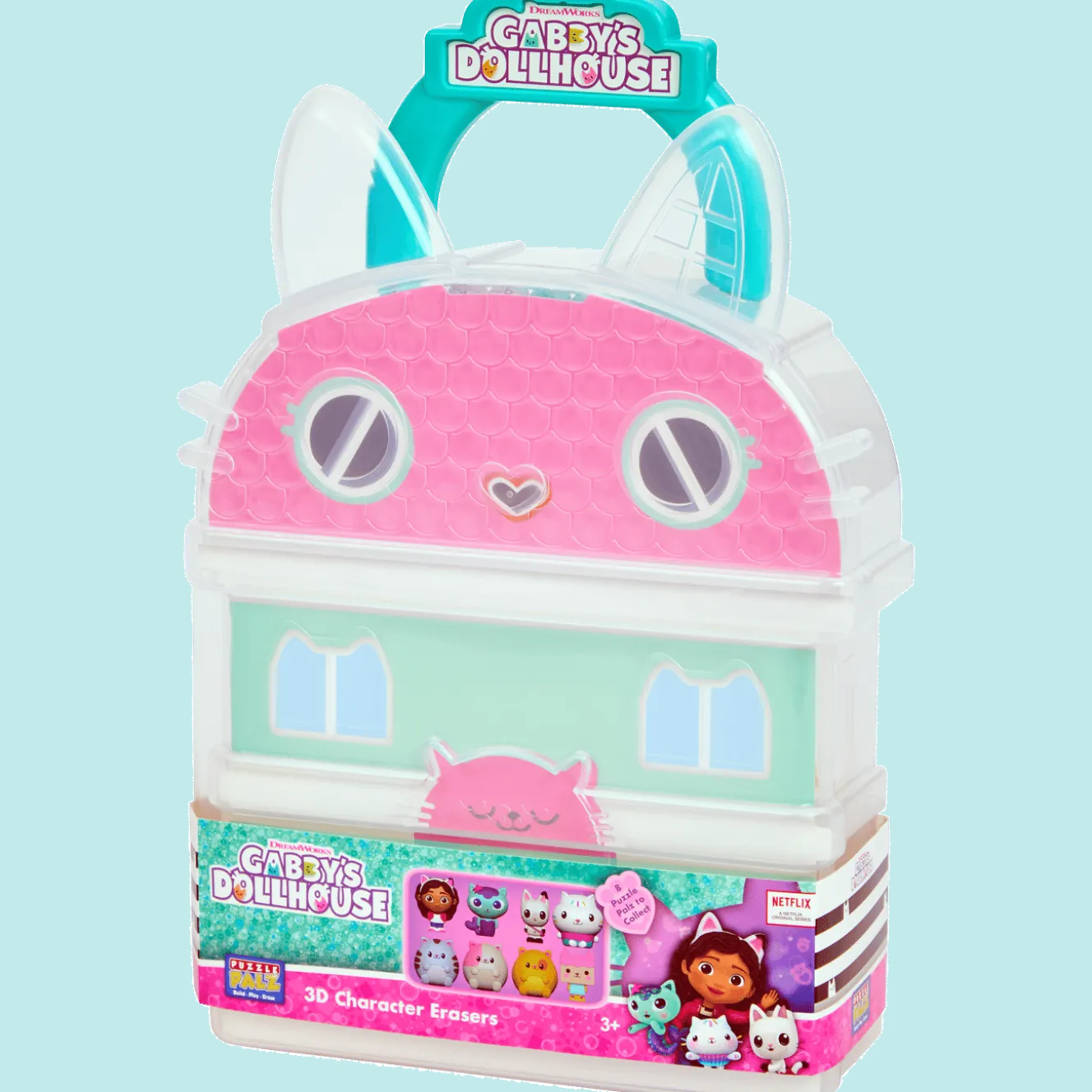 Gabby's Dollhouse koffer met 3D-figuren