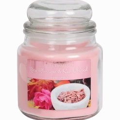 Geurkaars in glazen pot