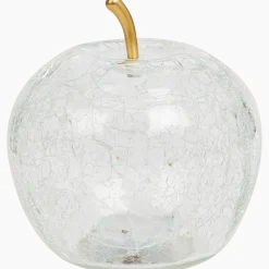 Glazen appel met ledlicht