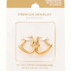 Gold plated oorbellen