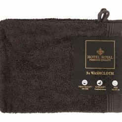 Hotel Royal washandjes antraciet