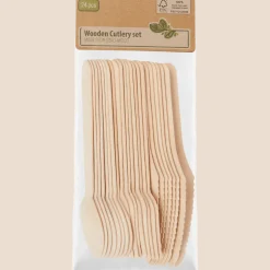 Houten bestekset
