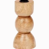 Houten kandelaar