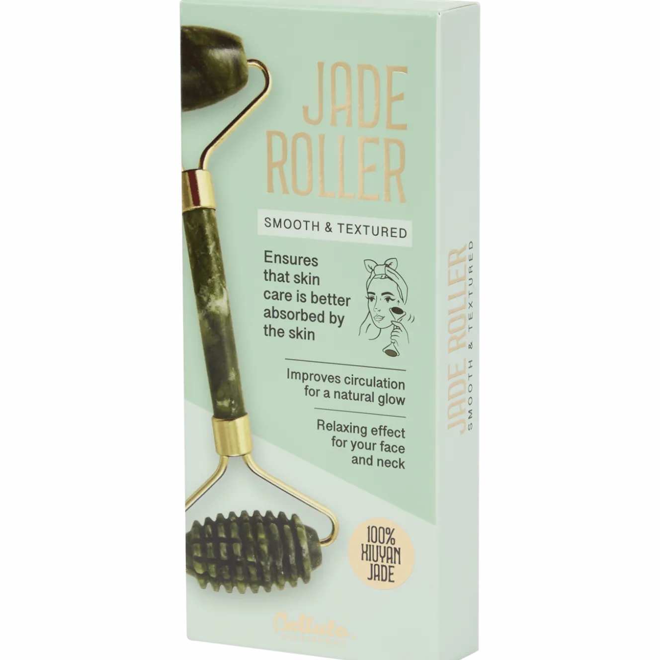 Jade roller gezichtsmassage