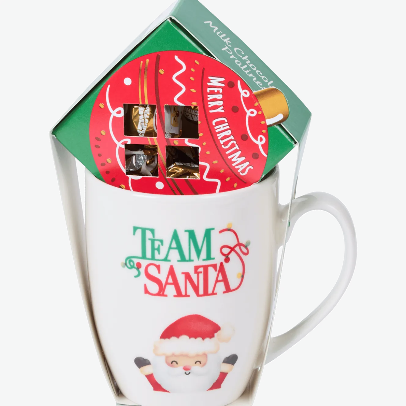 Kerstmok met pralines