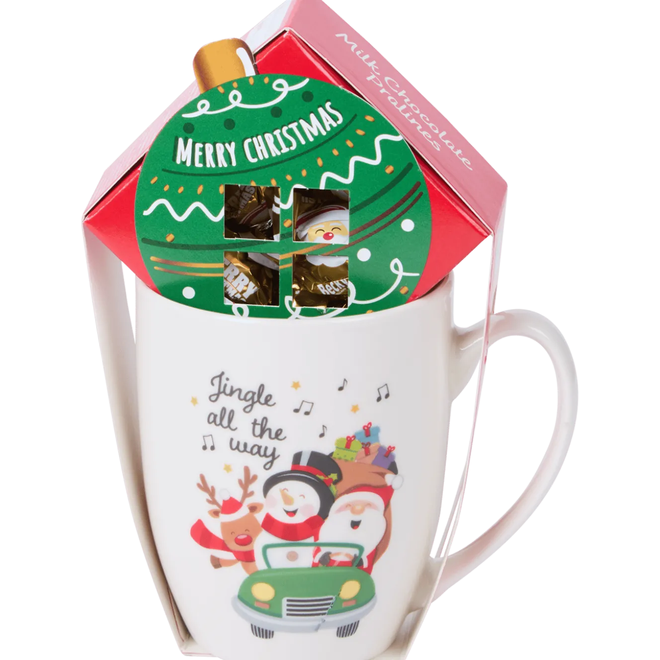Kerstmok met pralines