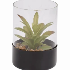 Kunstvetplant in glazenpot