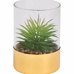 Kunstvetplant in glazenpot