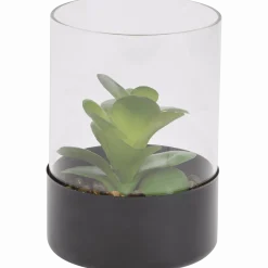 Kunstvetplant in glazenpot