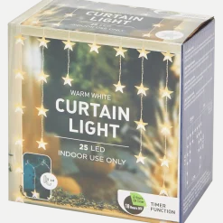 Lichtgordijn met sterren