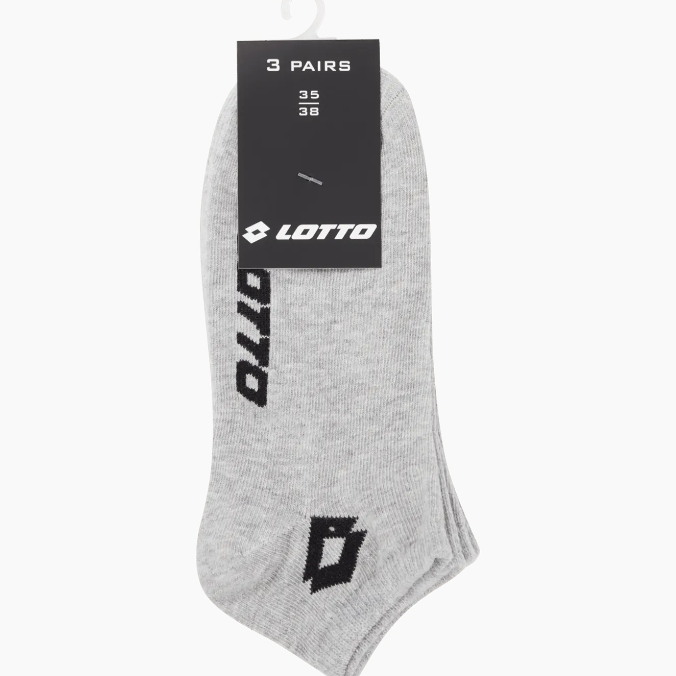 Lotto sneakersokken grijs