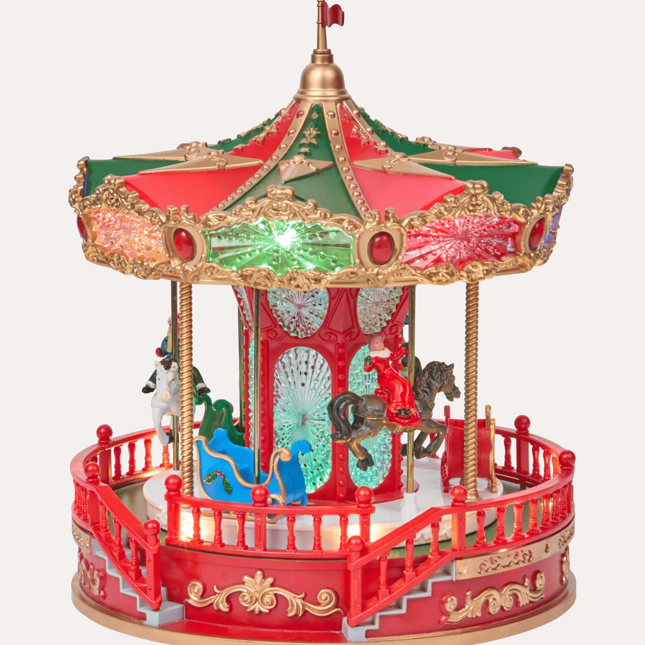 Magic Village kerstornament met muziek