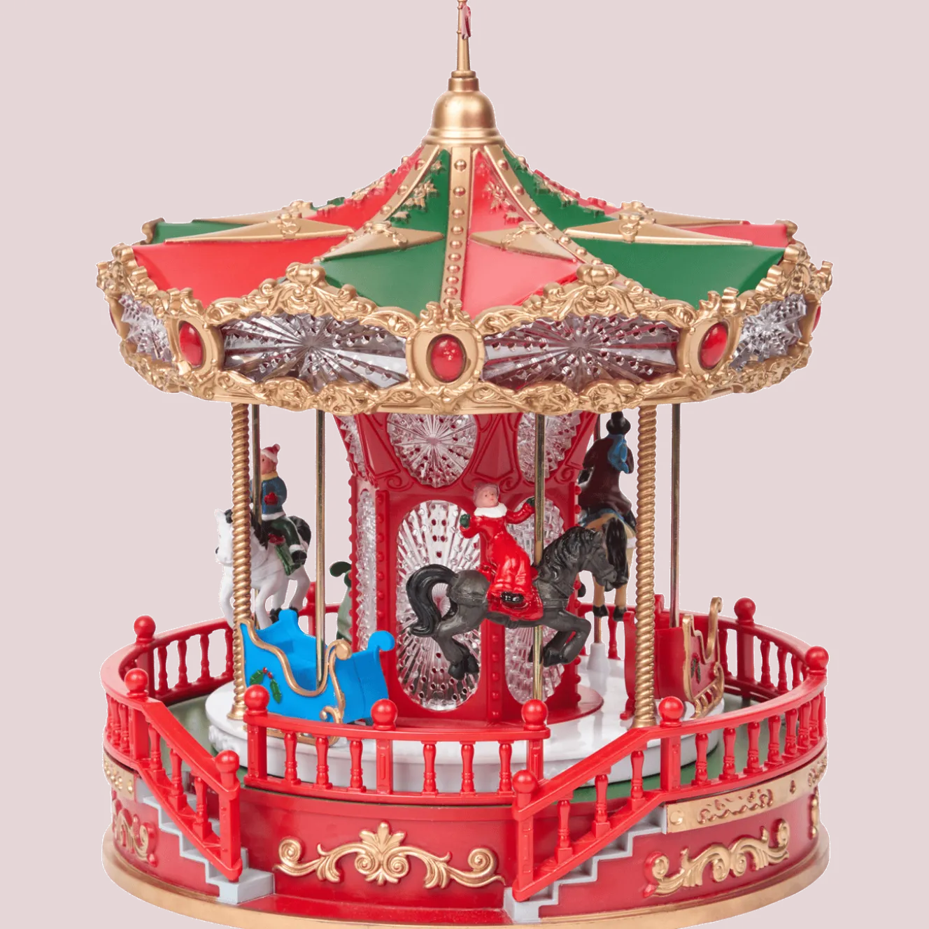 Magic Village kerstornament met muziek