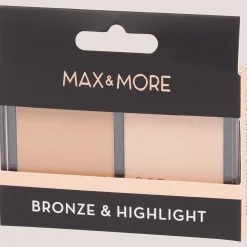 Max & More bronzer + highlighter