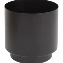 Metalen bloempot