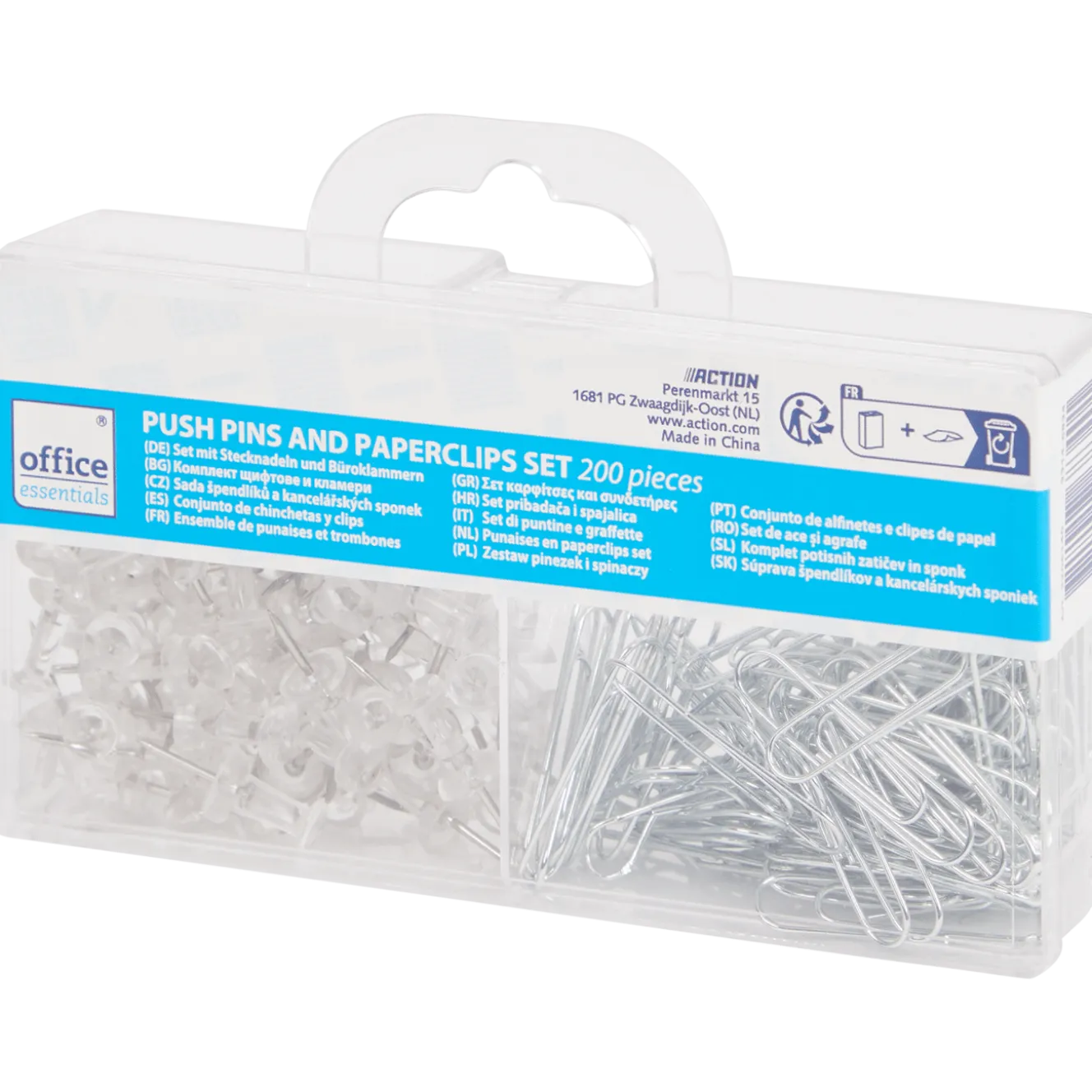 Office Essentials punaise- en paperclipset