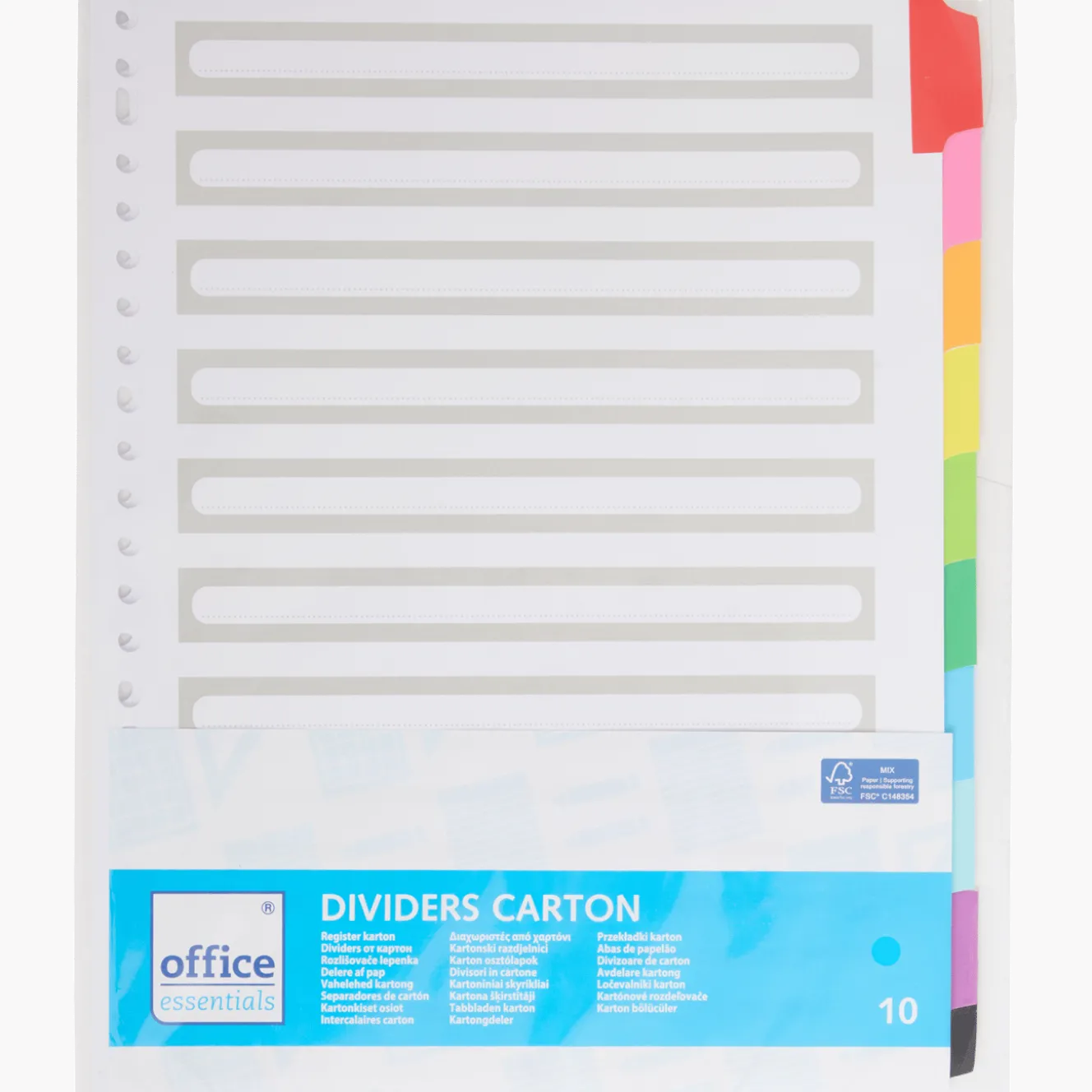 Office Essentials tabbladen A4