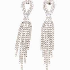 Oorbellen met glittersteentjes