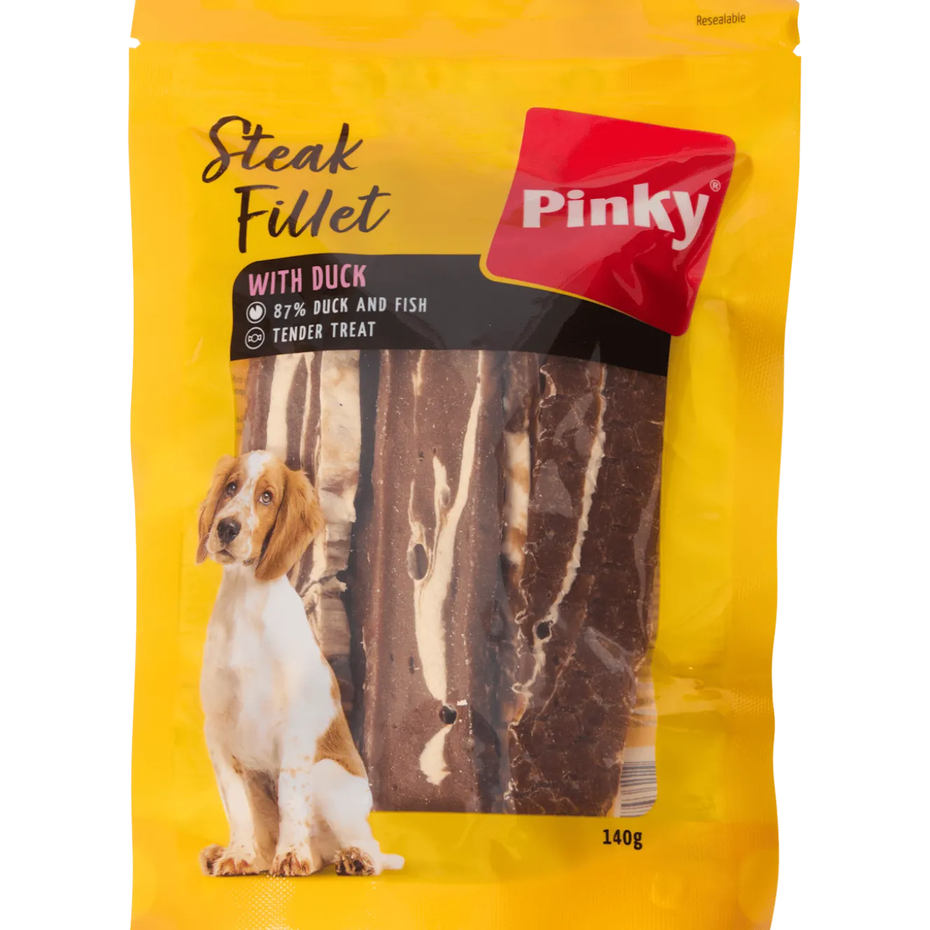 Pinky hondensnacks Steak Fillets