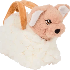 Pluchen hond in handtas