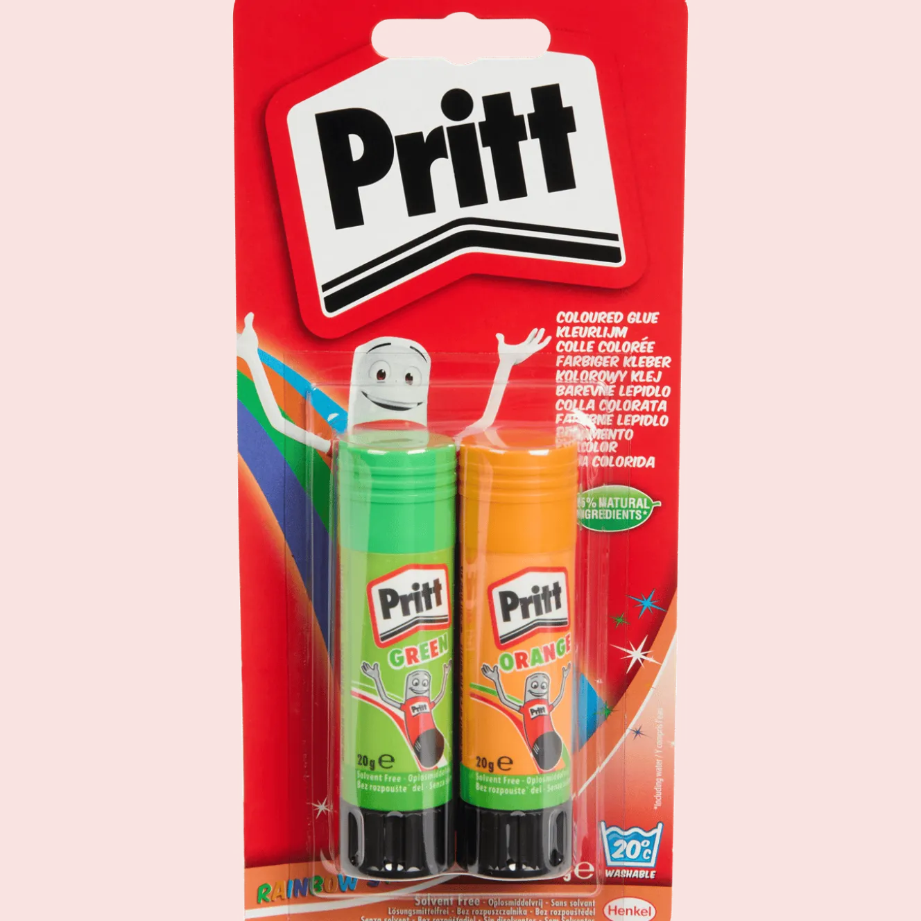 Pritt gekleurde lijmstiften