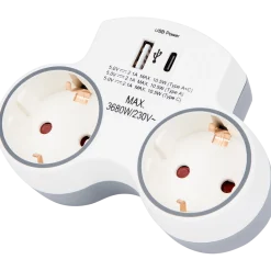 Pro-max dubbele wandstekker