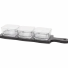 Serveerplank met schaaltjes