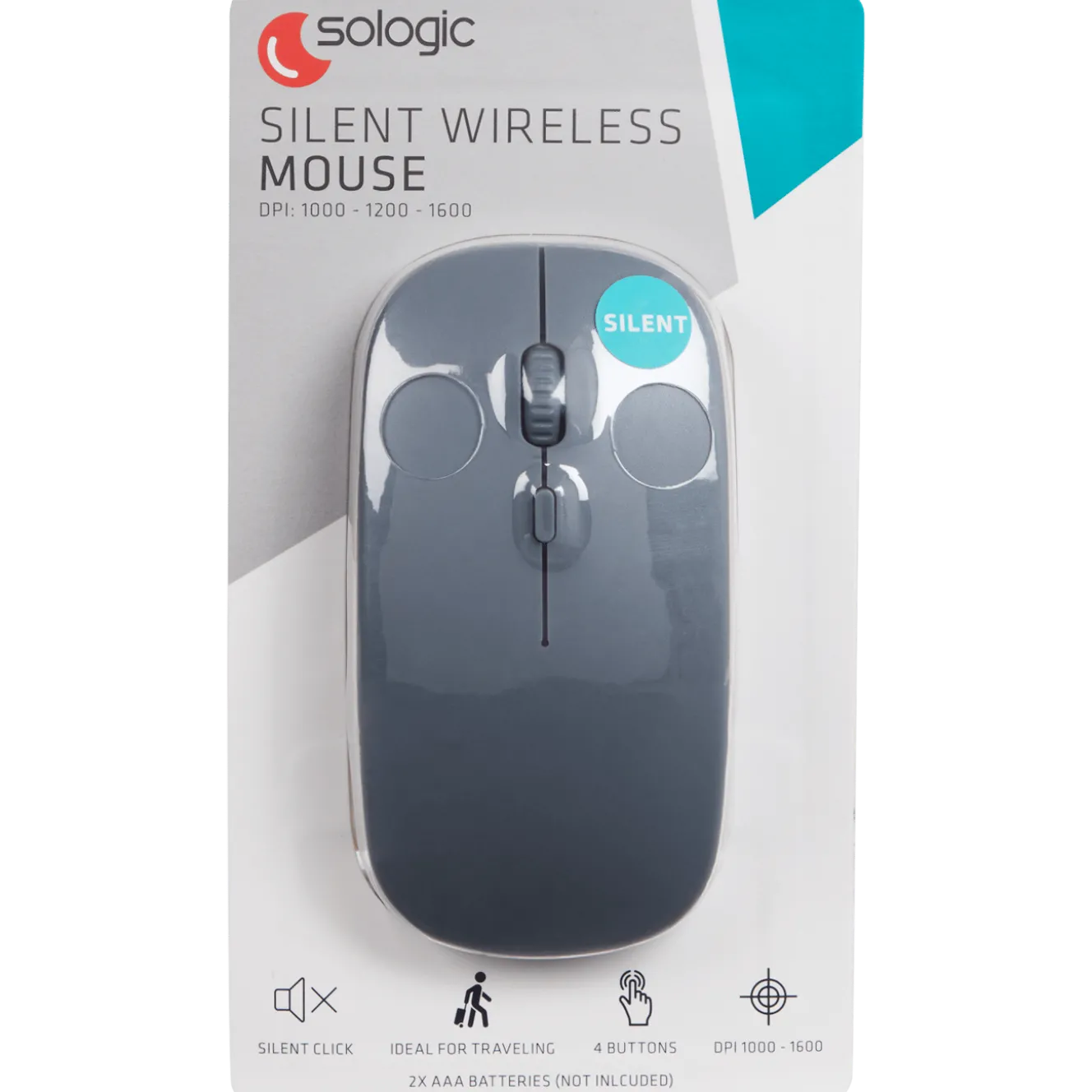 Sologic stille draadloze muis