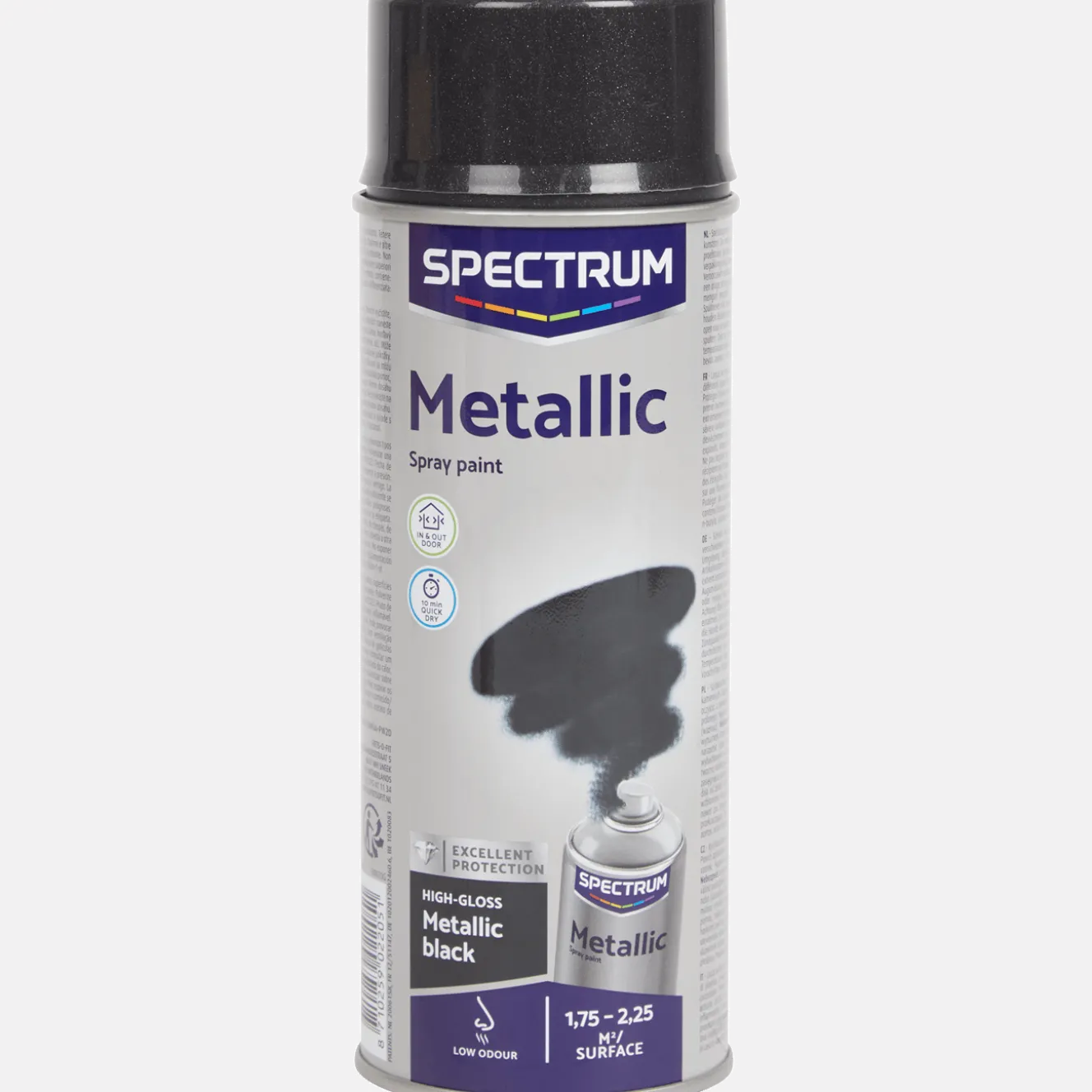 Spectrum metallic spuitverf zwart