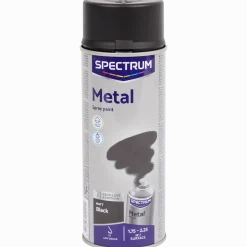 Spectrum spuitverf voor metaal mat zwart