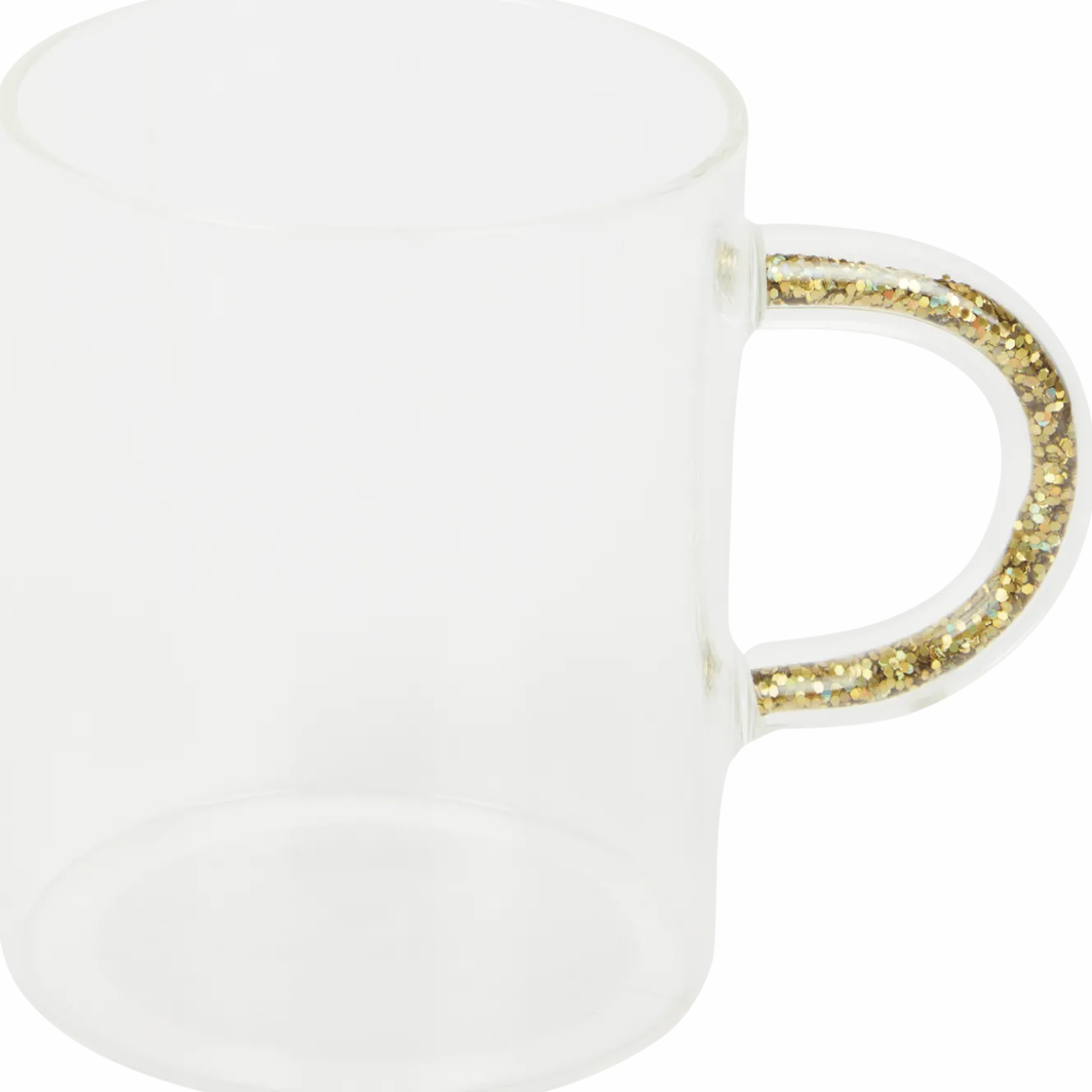 Theeglas met glitter