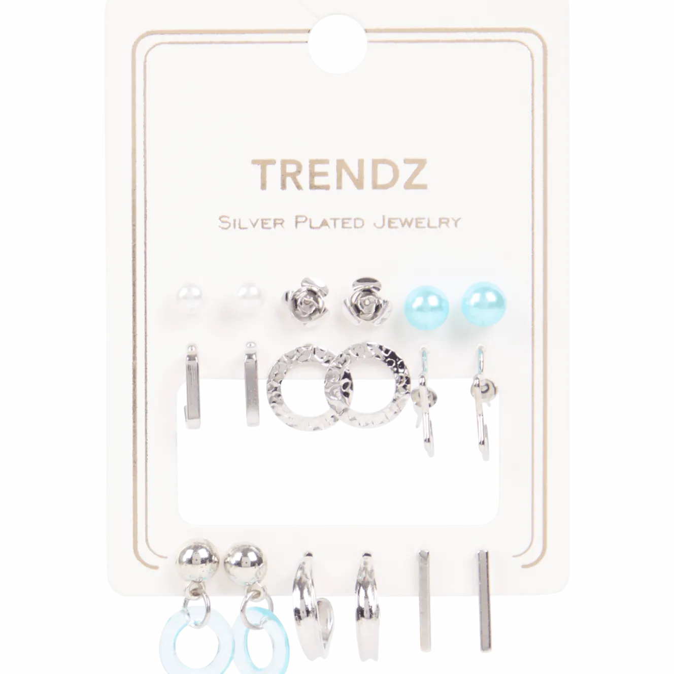 Trendz vergulde oorbellenset